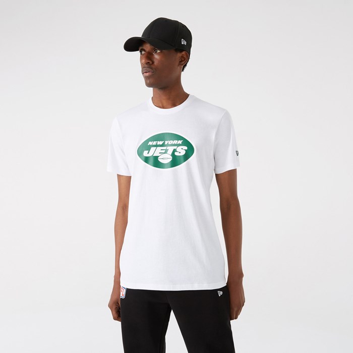 New York Jets Team Logo Miesten T-paita Valkoinen - New Era Vaatteet Verkossa FI-932571